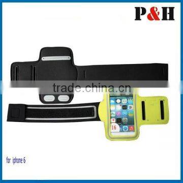 Factory Price running mobile phone sports armband cases for iPhone 6 & 6 plus armband cases