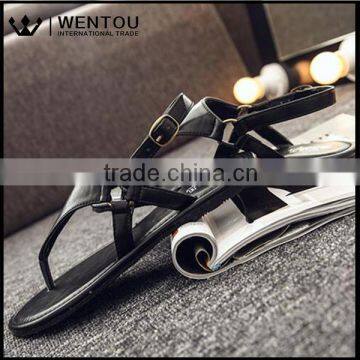 New Womens T-Strap Flat Flip Flop Monogrammed Sandals photo-5