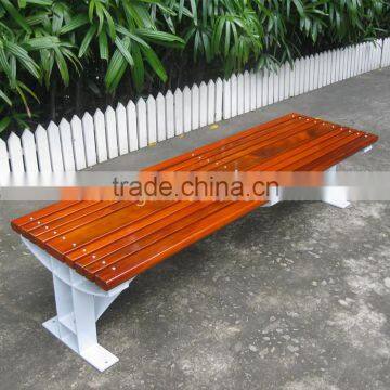 Solid wood bench slats wooden urban street bench