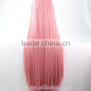 Cosplay Wig Oblique Bangs Long Straight Human Wigs 80cm 32 Inch Costume Party Synthetic Hair Wig photo-5