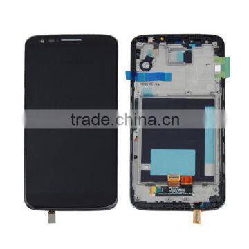 Wholesale OEM Original Genuine LCD Screen Display With Digitizer And Frame Assembly For LG Optimus G2 D800 - Black
