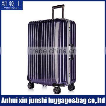 PC Bag Luggage Wire Drawing Effect With Mental Frame Luggage Parts