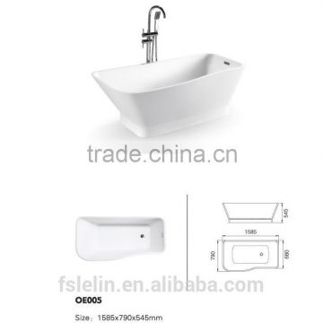 LELIN man-made stone bathtub solidsurface bathtub freestanding bathtub LOE001