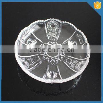 Flower Machine Press Crystal Footed Plate photo-2