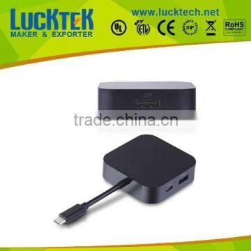 DP to usb type c docking station charging adapter