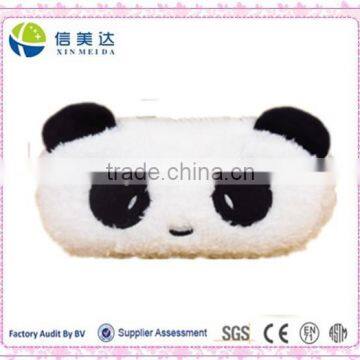 Popular Cute Fluffy Panda Cartoon zipper large capacity plush pencil case