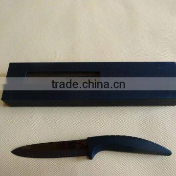 Ultra Sharp 4 Inch Black Blade Ceramic Paring Chef Knife, Satin Finish, Black Handle in Black Window Box photo-2