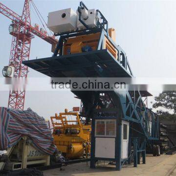 Portable Concrete Mixer Machine,mobile Type Concrete Batching Plant 25-75m3/h
