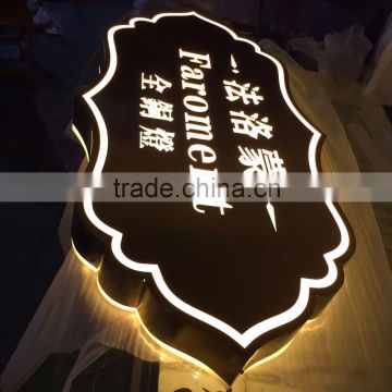 Factory 3d led advertising light box for shop