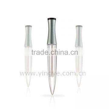 Sharp shape empty transparent lipgloss tube
