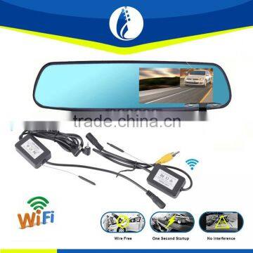 Wireless Wifi hd Car Camera Recorder Dvr Rearview Mirror Wireless Backup Camera photo-2