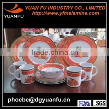 SGS,LFGB,CE,FDA Hot plastic melamine dinnerware