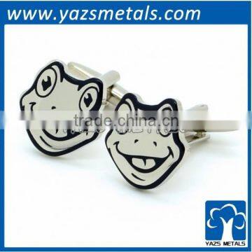 Manufacturer customized animal style metals frog cufflink