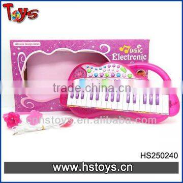 2013 Funny Plastic Organ Toy with Mircophone Musical Instrument