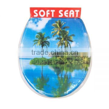 european Size High Quality coconut Printing toilet seat cover