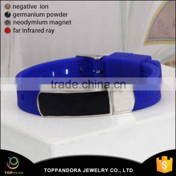 China manufacturer wholesale oem eco-friendly silicone power energy bracelet for men/women