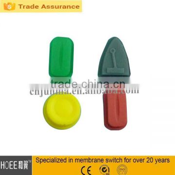 high quality custom prototype colorful silicone rubber buttons