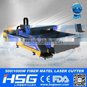 HS-M3015B carbon steel tube fiber laser cutting machine with high strength welding body