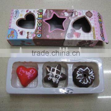 chocolate eraser valentine erasers