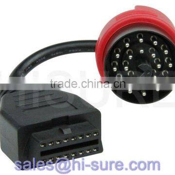 16PIN OBDII connector FEMALE to BMW20P cable for OBD2 scanner