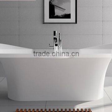 New design indoor portable massage bathtub cheap artificial stone freestanding bathtub,acrylic solid surface bathtub