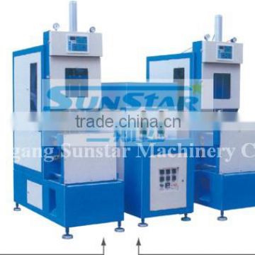 Semi-automatic bottle blowing machine for PET bottles