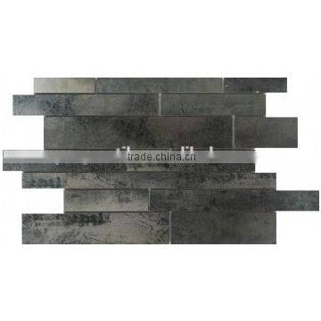 rustic ceramic mosaic design, glazed brick mosaic tiles, modern house mosaics (PMSG202)