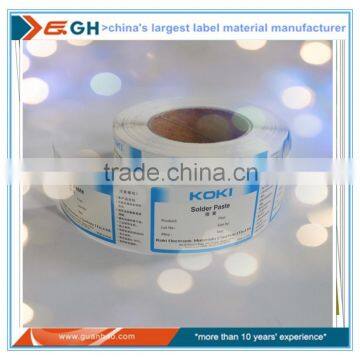 jumbo roll of synthetic paper labels on daily chemical and personal care industry