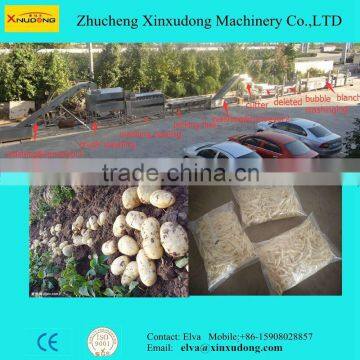 Mcdonald's french fries production line/frozen french fries making machine/automatic french fries processing line