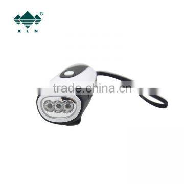 Mini Portable Crank Handle LED Dynamo Flashlight With Smartphone Charger