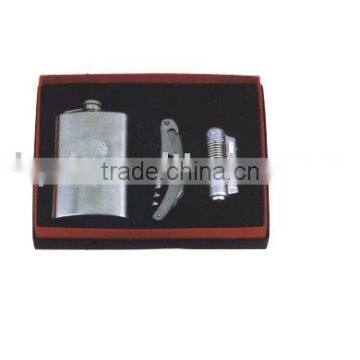 Kit Flagon(Stainless steel hip flask set)