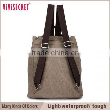 Japan and Korean Style Canvas School Backpack Travel Shoulder Bag photo-3