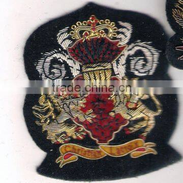 Hand Embroidered Badges , Emblems ,Crest , Insignias , Patches