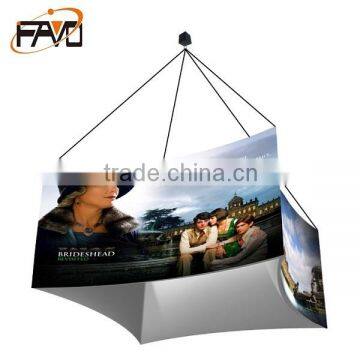 Curved Square Hanging Banner