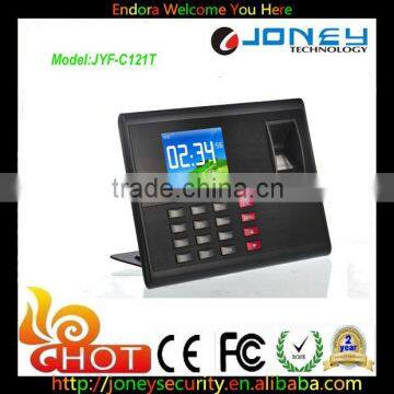 TCP/IP, USB 2.8 inch fingerprint time attendance with build-in timing bell