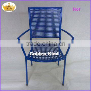 European modern type living room furniture 4 legs mesh metal iron relax chair