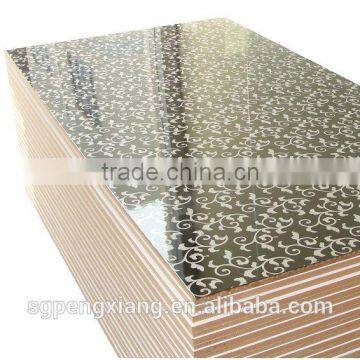 Color Painted high gloss uv mdf board/panel/embossed uv panelsnew