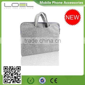 New Arrival 2015 Promotional Fashion Cheap Neoprene Laptop Sleeve Bag with Handle