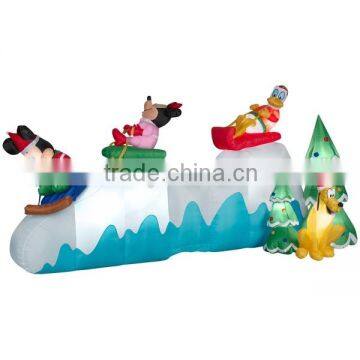 Shop Animated Sledding Scene Christmas Inflatable for sale