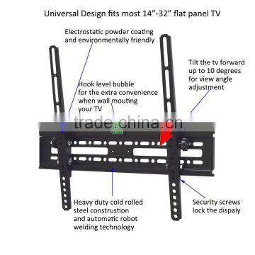 Super Slim Line Tilt Drop Down Flat Wall Bracket for 26" - 55" Lcd Led 3d tv With 50kg Load Weight 400*400 Vesa photo-3