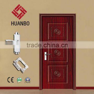 Cheap mdf pvc plywood concentric door for hotel