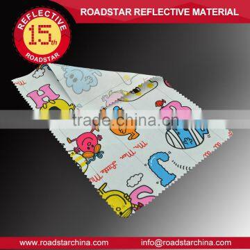 Cartoon reflective fabric for baby clothing