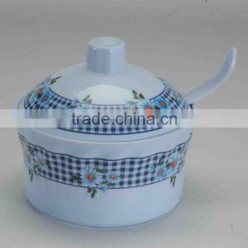 Restaurant Usage Melamine Soup Mug With Lid Set