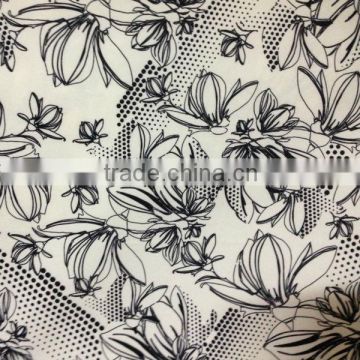 New Arrival 100% polyester printed flower petals fabric