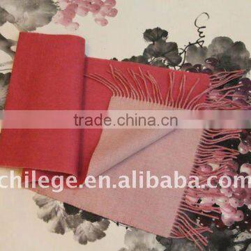winter lovers long wool scarf with tassel woolen plain scarf