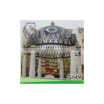 home house wrought iron metal gazebo pavilion for decoration