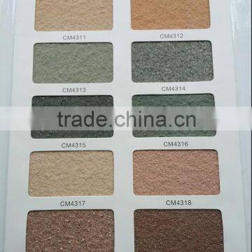 Real stone effect exterior wall coating