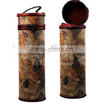 High-end vintage style leather material wine bottle holder