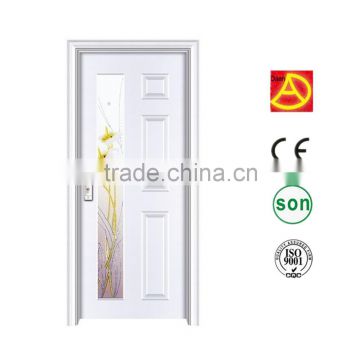 Cheap price fancy interior pvc toilet door DA-323