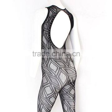 Keyhole Front Seamless Diamond Pattern Sexy Mature Underwear